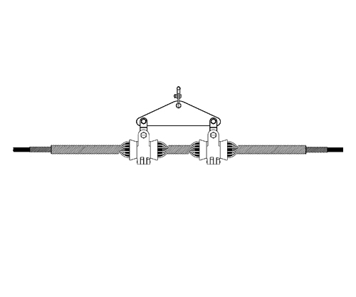 ADSS光纜雙懸垂線夾，光纜懸垂線夾
